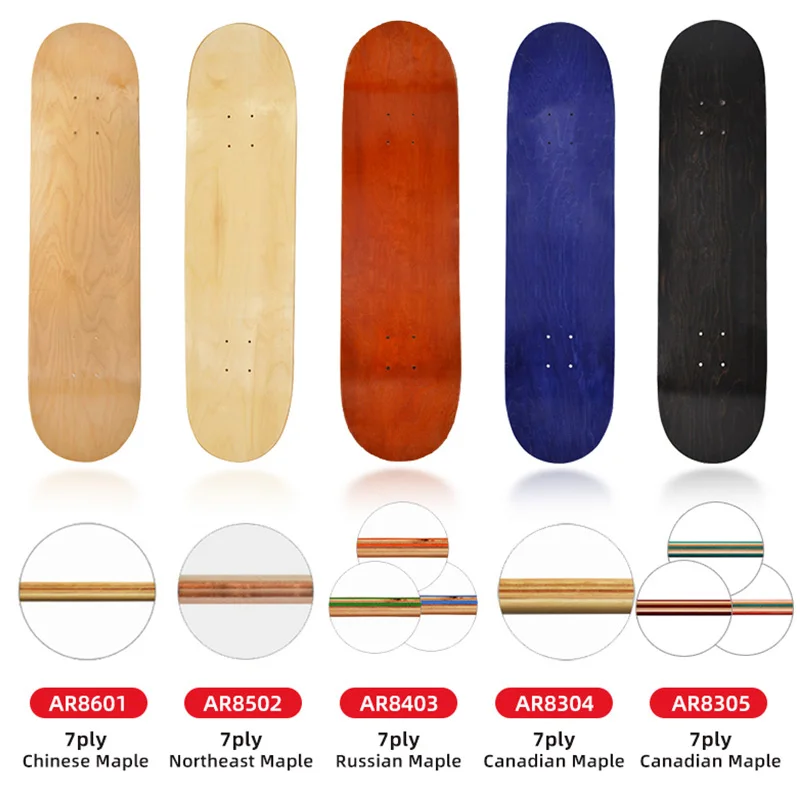 
Ardea Custom Pro Quality 100% Canadian Maple Abec 14 Bearings Bamboo Skate Longboard Deck And Concave skateboard deck 