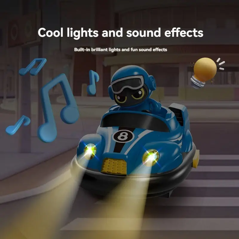 New Electric Road Rage Rc Speed 2 Player Mini RC Head Battle Bumper Car Toy Remote Control Ejector Set For Kids