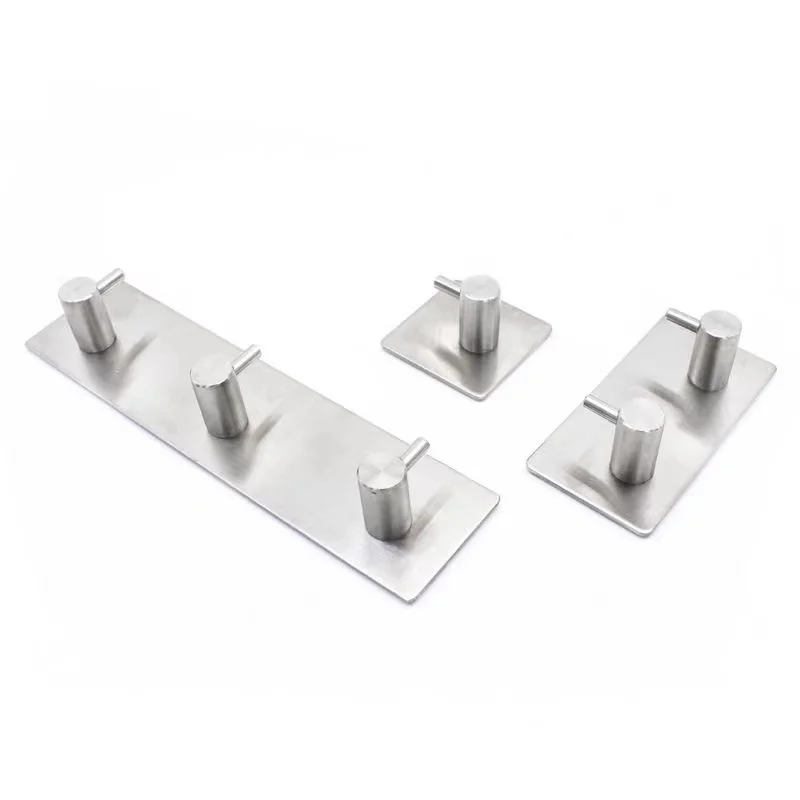 Manufacturers supply high quality stainless steel coat hook 3M self-adhesive robe hook