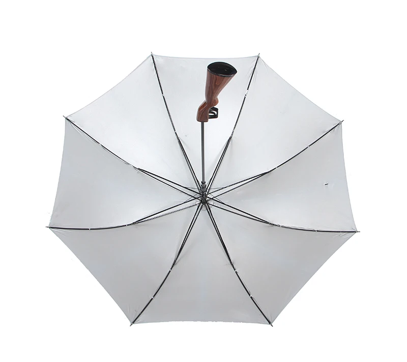 Special fancy gun design automatic open black steel man umbrella for sale