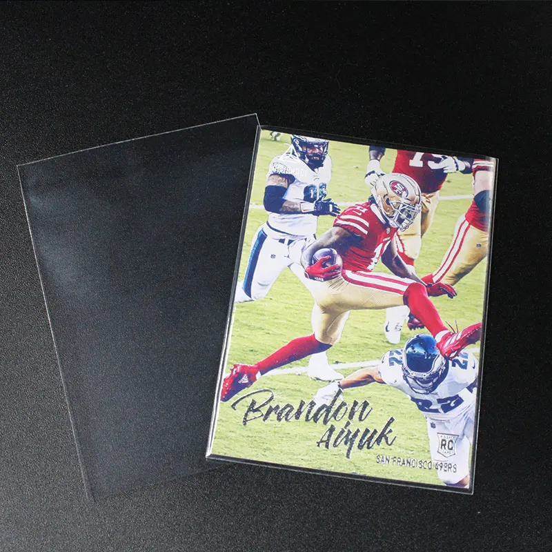 New Style Wholesale PP Hologram Clear Board Game Perfect Fit 67X92MM Penny Soft Clean Card Sleeves