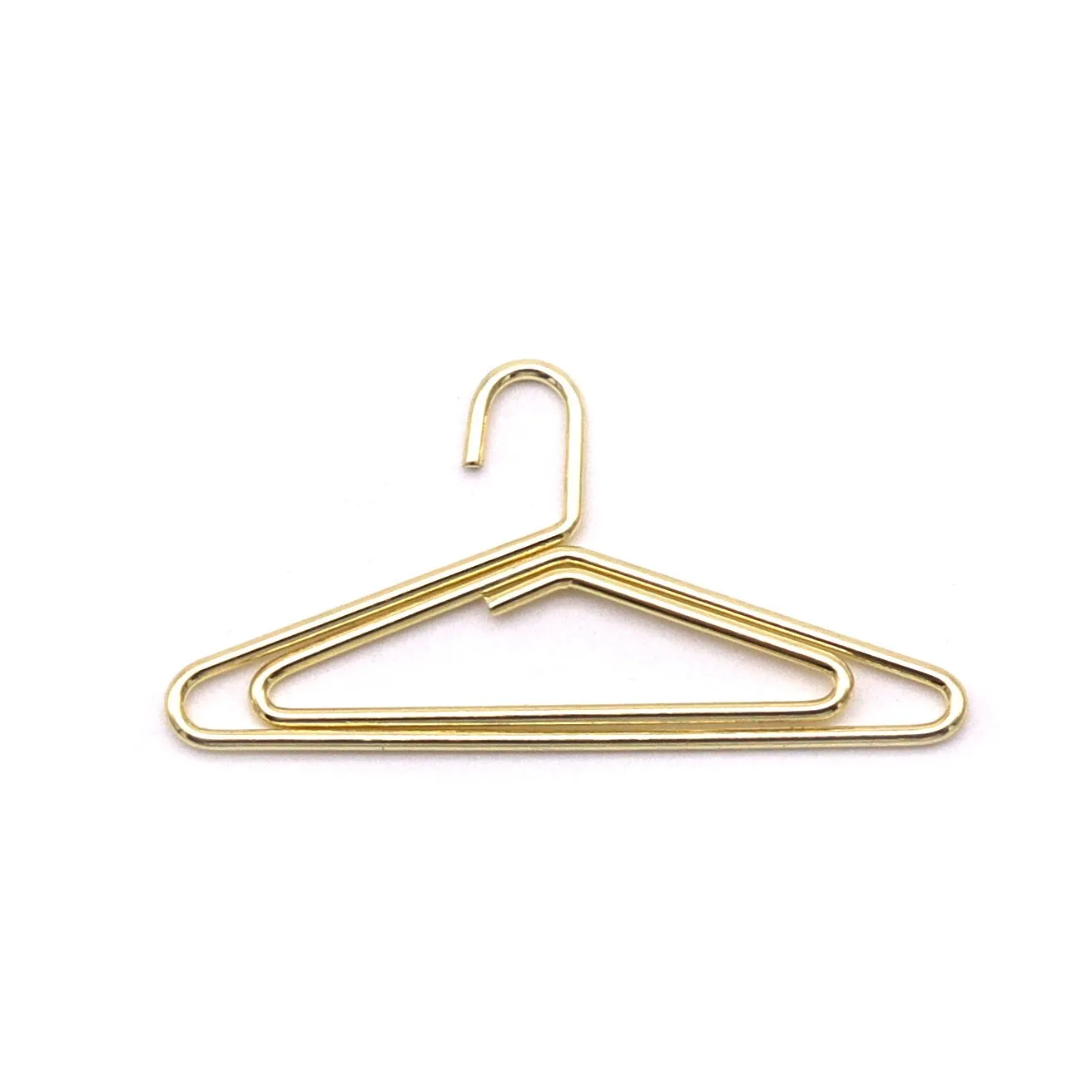 50 Piece Hanger Shape Paper Clips,Bookmark Clips for for Fun Office Supplies School Gifts Wedding Decoration