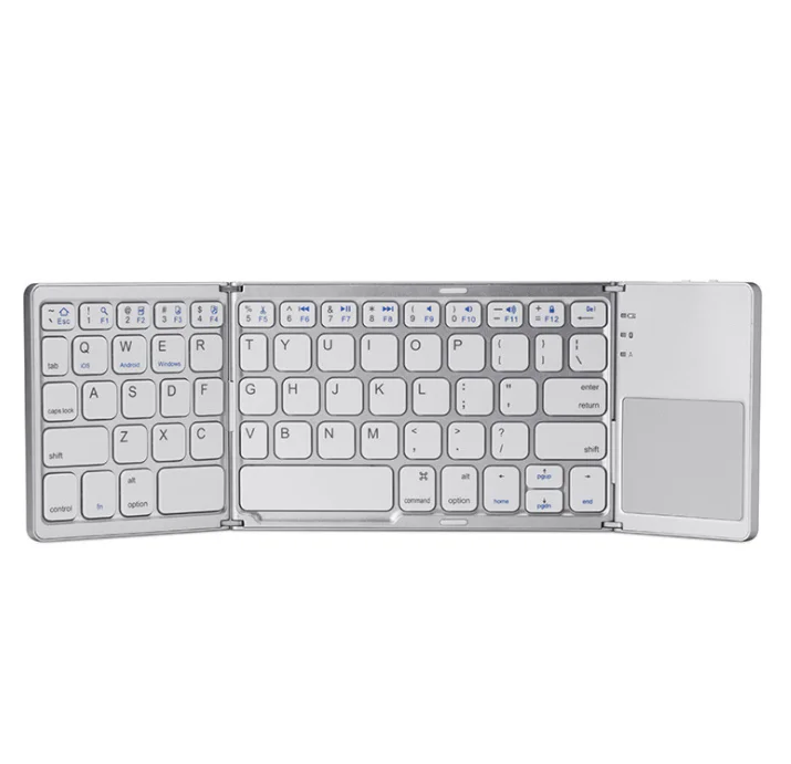 DP Portable Thin Folding Keyboard Foldable BT Wireless Keypad for IOS / Android / Windows ipad Tablet phone