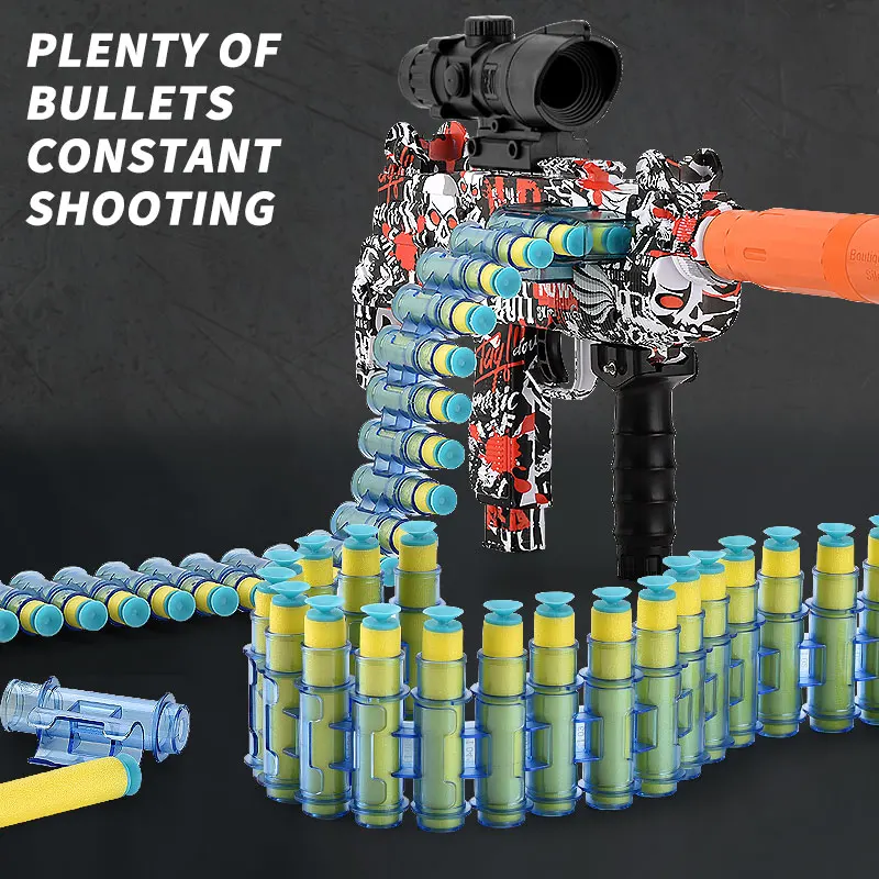 Electronic Toys Gun Shooting Play Air Blaster Soft Foam Bullet Dart Gun For Kids And Adults