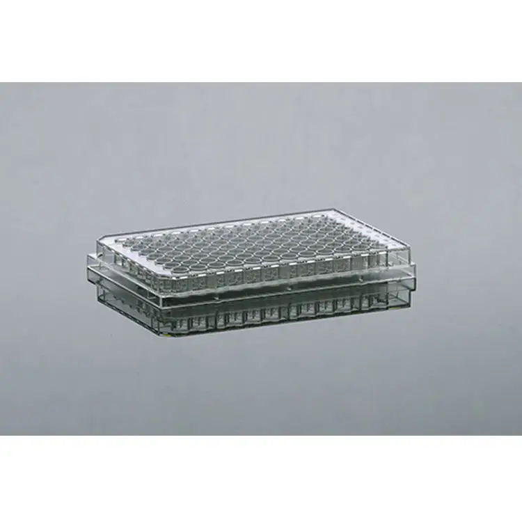 Transparent 96 Well Cell Plate Lab Supplies Disposable Plastic Sterile Microplate Cell Culture Plate