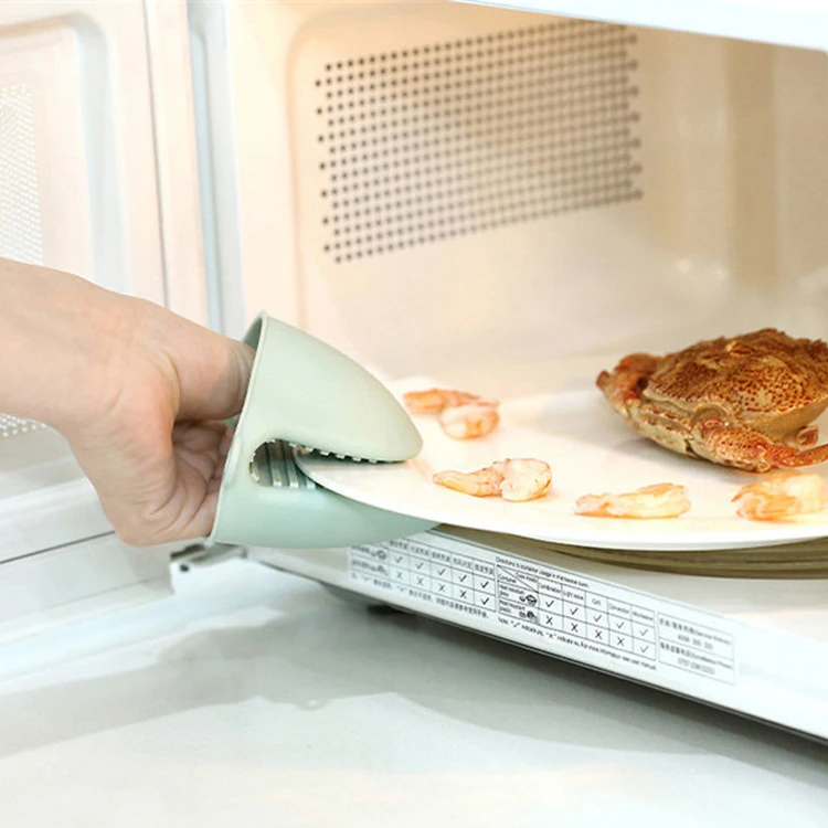 Heat Insulation Mini Finger Oven Gloves Silicone Pinch Mitts Baking silicon Gloves for Kitchen