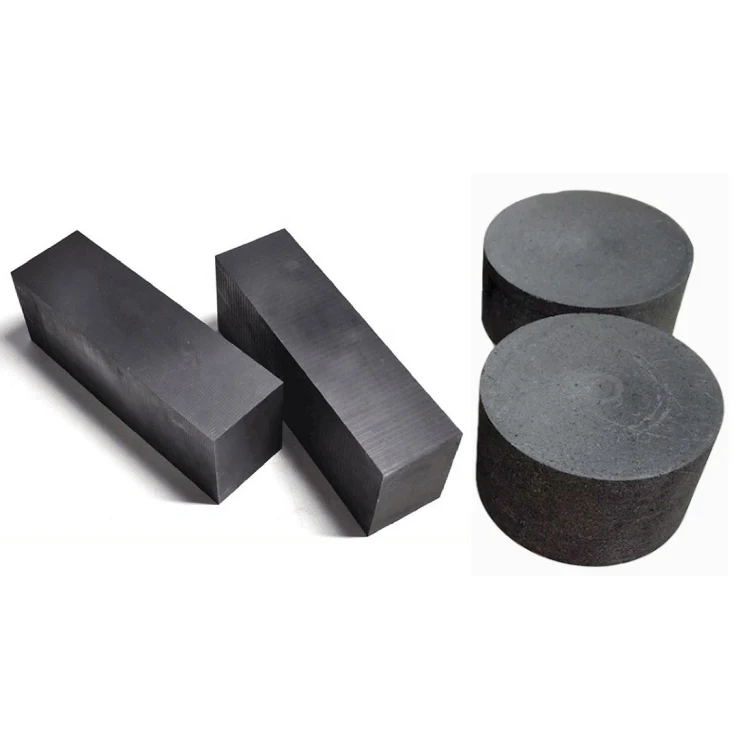 High density graphite block round cylindrical square graphite anode cathode carbon block