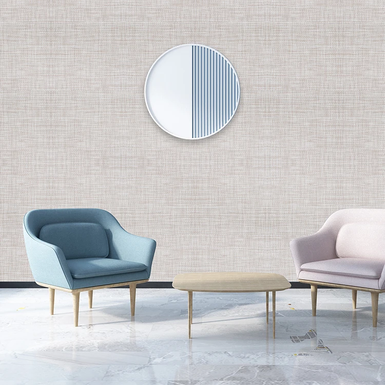 woven vinyl wallcovering and waterproof wallcovering with woven pvc top layer for hotel wallcovering