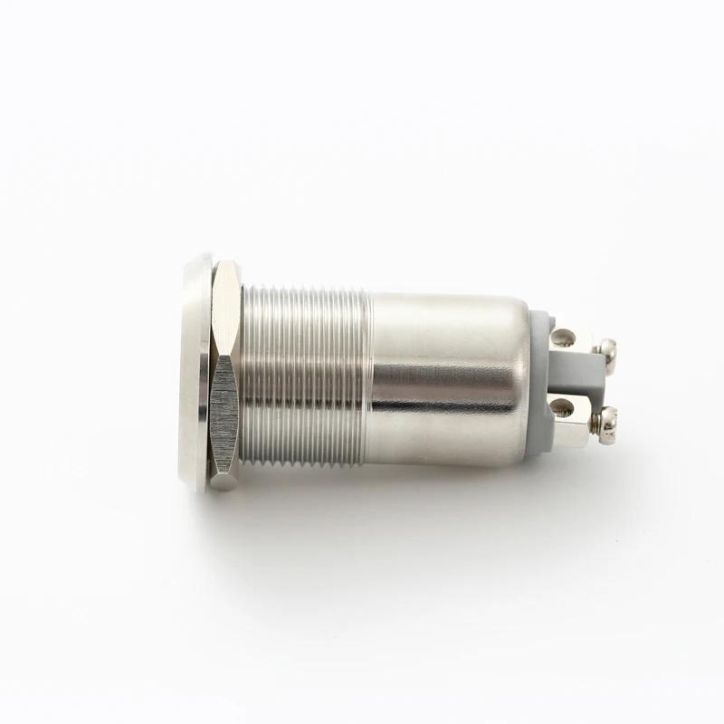 19mm stainless steel  metal uncontinuous sound Buzzer alarm with flash light(PM191B-SM)