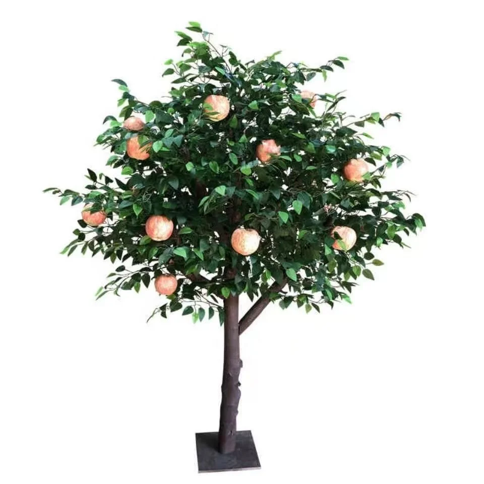 Simulation fruit tree plastic mango tree big apple tree