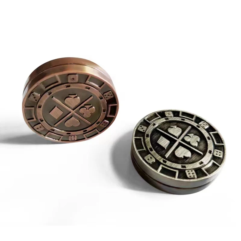 Hot sale custom Stress Relief EDC fidget cliker office fidget toy Magnetic Metal haptic EDC Fidget coin