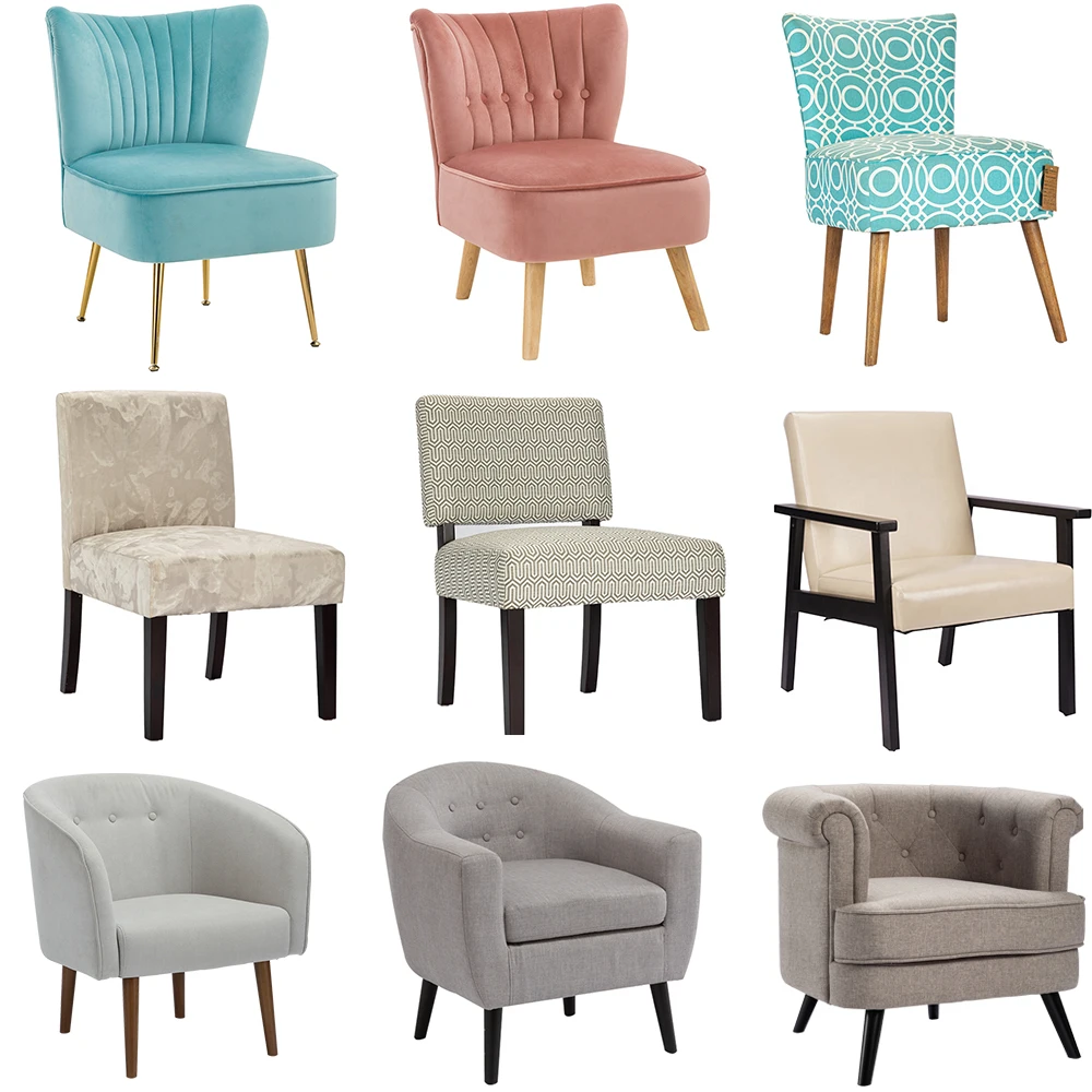 Индивидуальный логотип винтажный роскошный французский ворсистый стул для лобби современные кресла для отдыха