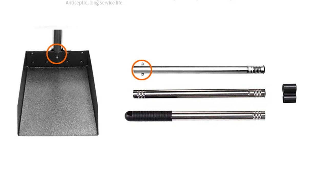 Sohpety Plastic Handle Metal Pet Dog Pooper Poop Waste Picker Scooper