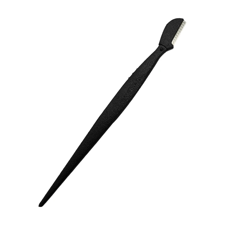 Wholesale 2 in 1eyelash comb ladies facial hair removal sharpen blade black shaver eyebrow razor trimmer