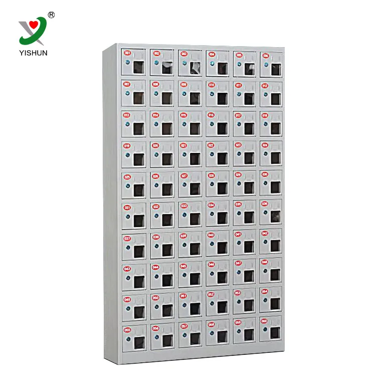 
Commercial public steel cell phone charging locker station 