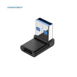 90 Degree Angled USB3.0 Male to Type-C Female OTG 10 Gbps USB-C Converter Adapter For Phone Tablet Computer