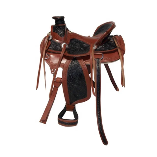 Horse Riding Products High Quality Leather Saddles Sizes Are Available in Wholesale in India Customized All Real Leather Black.
