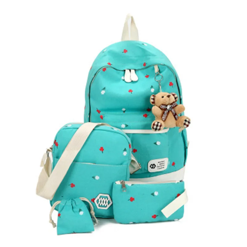 2020 Wholesale Students Girl Bag Sets Custom Print Fashion Ladies Women Backpacks Design Kids School Backpack for Children