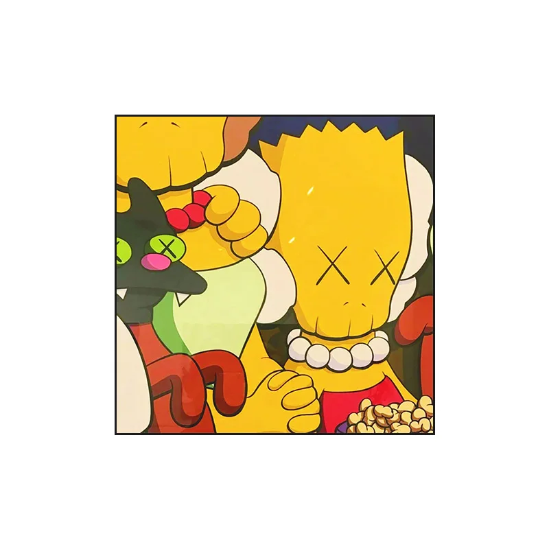 Good Quality Hanging All Pictures Cartoon Abstract Custom Wholesale Oil Painting On Canvas For Home Decor