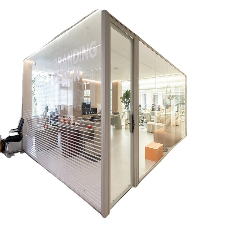 Interior Frameless Glass Partition Wall For Office panoramic partition China Supplier