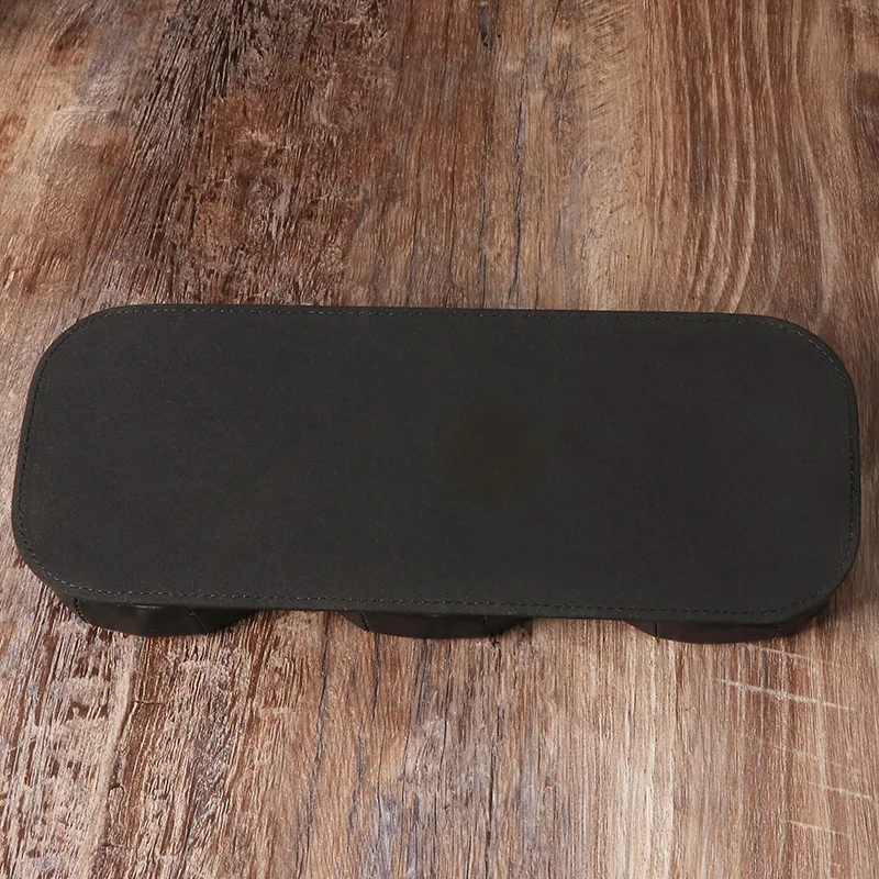 Futeng PU Leather Pipe holder Smoking Accessories Black Sofa Stand Rack Holder For 3 Pipes