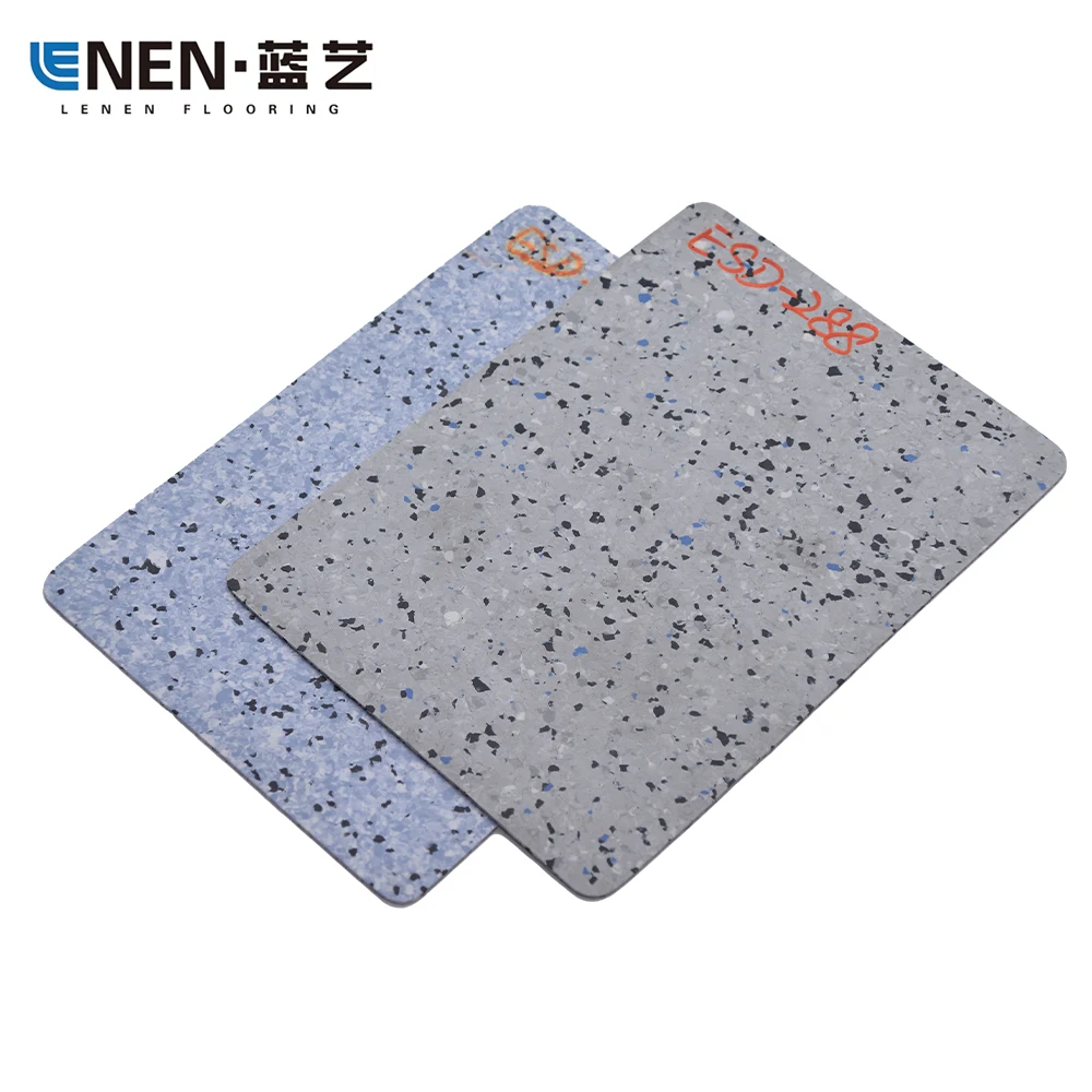 Современный дизайн коммерческий антистатический лист для напольного покрытия из ПВХ толщиной 2 мм эпоксидная проводящая виниловая плитка центров обработки данных пластиковый материал