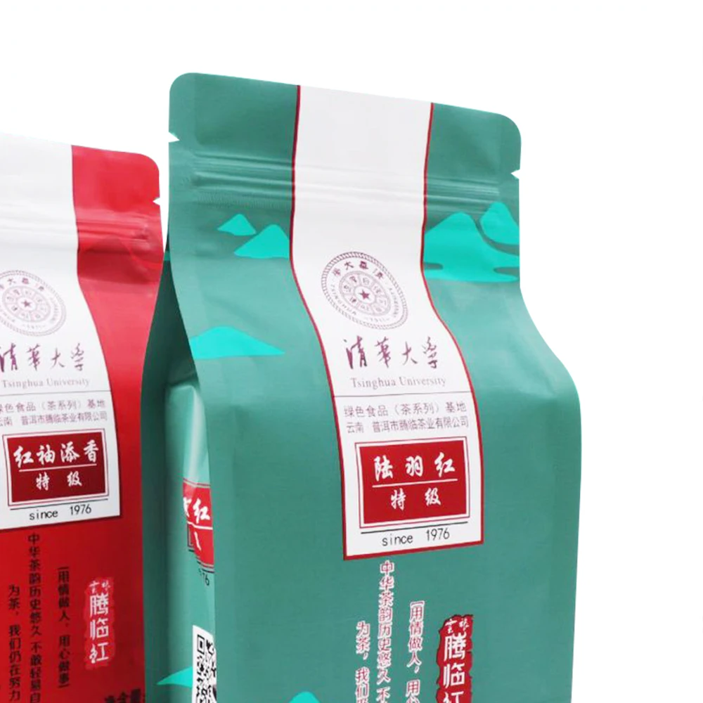 coffee packing aluminum foil coated white paper pouch with aroma valve