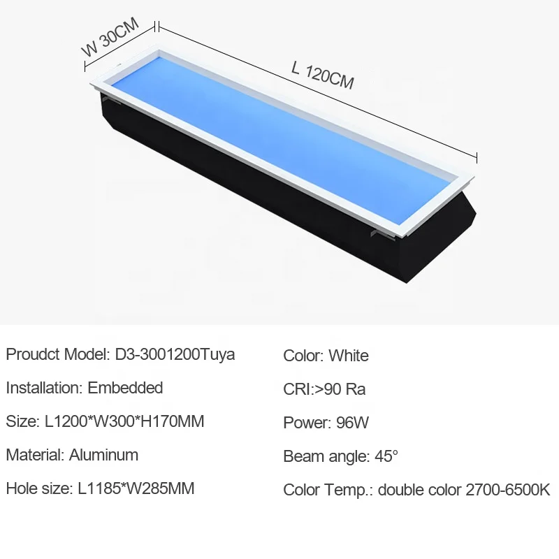 Sunshine Simulate Sky Change 48W 300x600mm  Roofing LED Panel Light