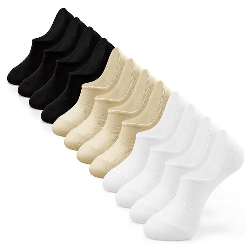 Unsix Summer No Show Women Low ankle Socks Non Slip Flat Boat Line socks Cotton Low Cut Short Loafer Socks