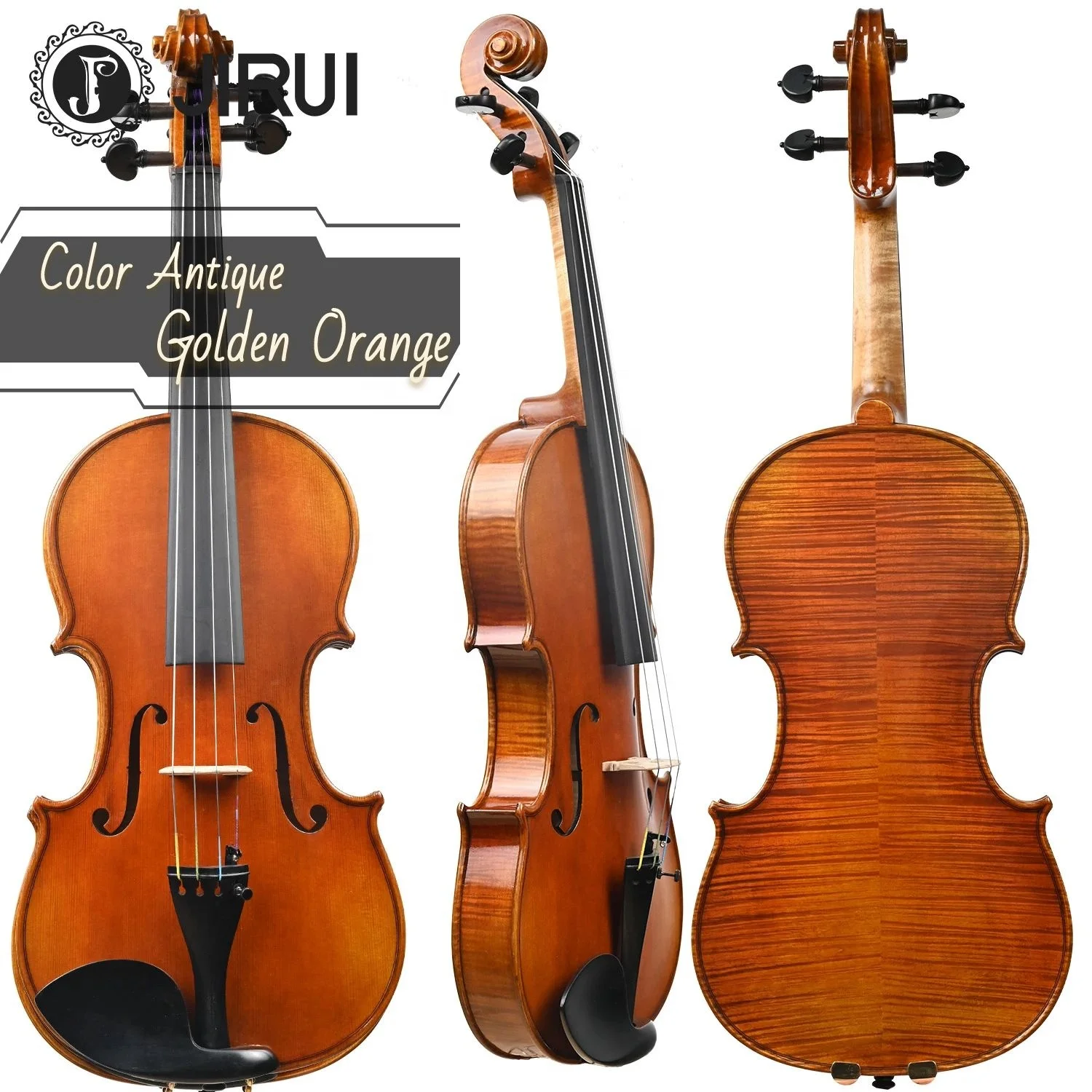 Handmade Professional 4/4 Violin Top Selling Advanced Flamed Maple with Spruce Face Nice Violin for Performance Intermediate B