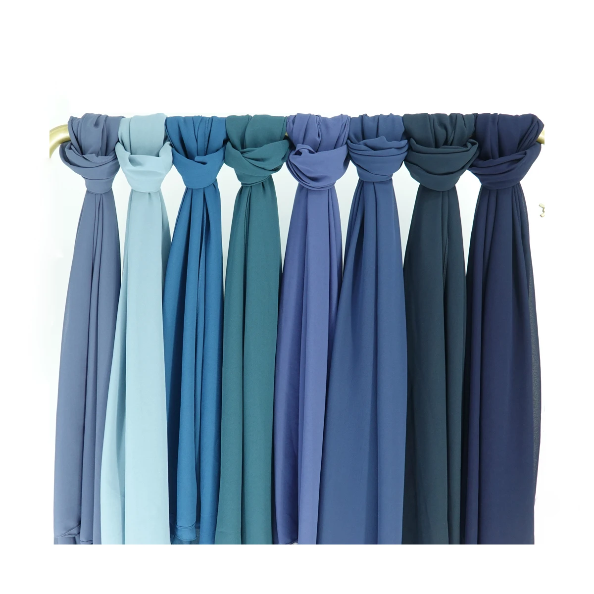 wholesale luxury fall muslim ladies fashion accessories Chiffon scarf winter hijab plain chiffon scarves and shawls for women