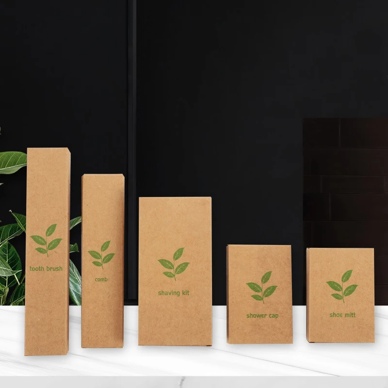 Biodegradable Hotel Amenity Set Eco Friendly Guest Bathroom Hotel Toiletries Luxury Set Disposable Hotel Amenities