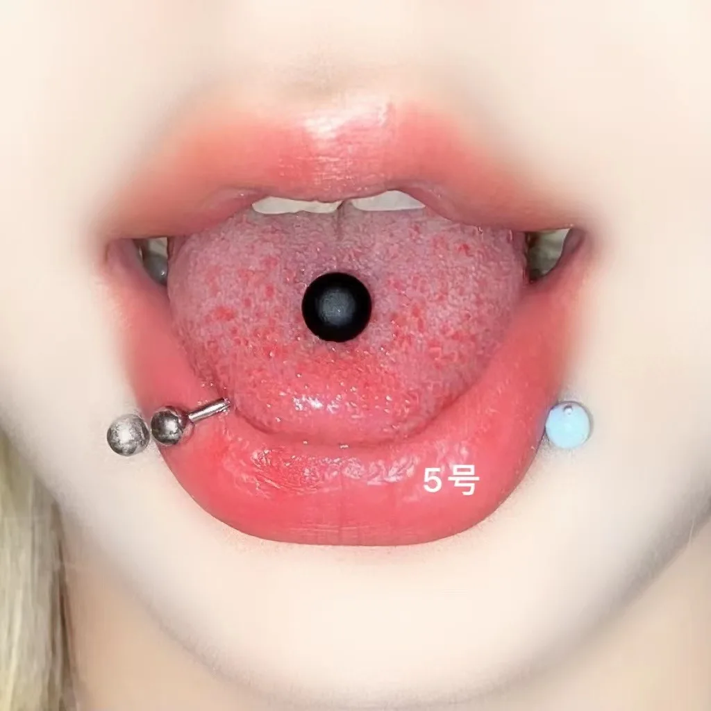 European and American Body Piercing jewelry Spicy Girls Acrylic Tongue Nails and Rings