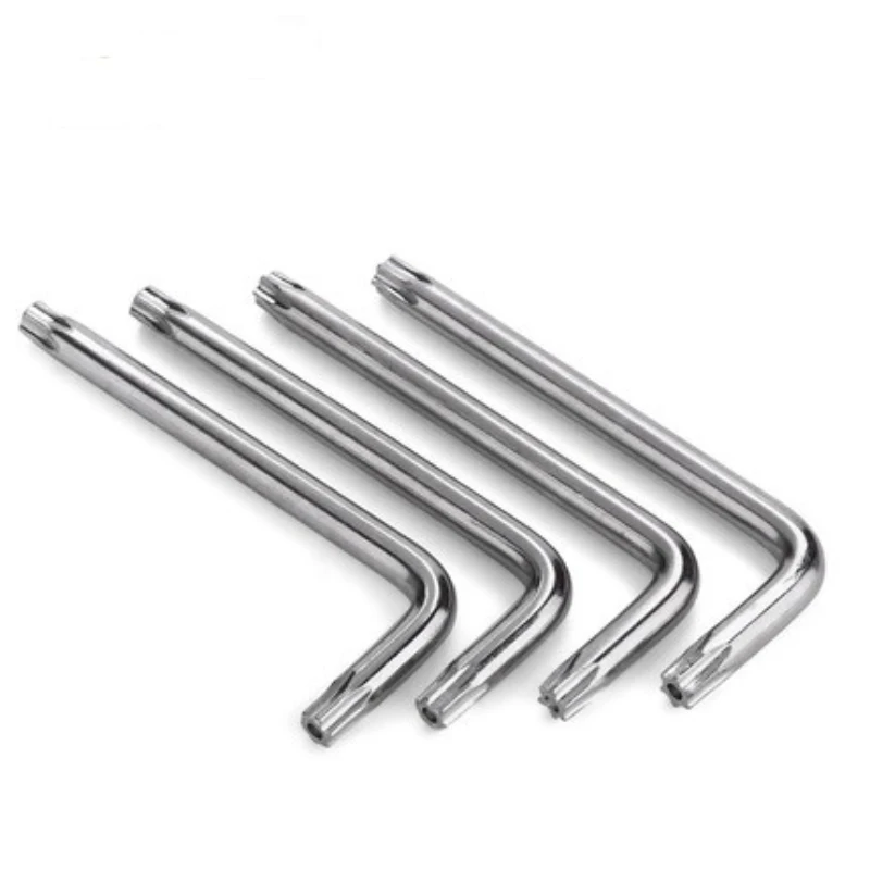 Short extra long Torx L key wrench T10 T15 T20 T25 T27 T30 T40 T45 T50 T55 with security hole spanner screw driver bits