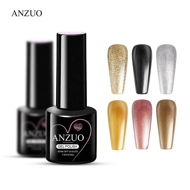 6pcs 7.5ml Nail Kit UV LED Gel Varnish Manicure Gels Nails Polish Set