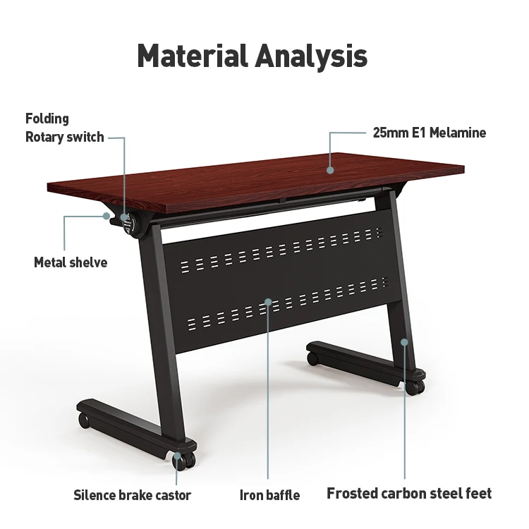 Foshan Office Table Meeting Room Folding Metal Legs Conference Table Desk Expandable Tables And Chairs Set