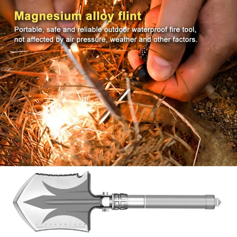 Camping Trowel Tactical Mini Survival Folding Heavy Duty Carbon Steel Tool Custom Military Hand Held Shovel