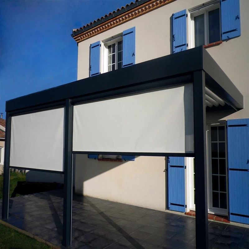 garden sets heavy duty metal motorised pergola pavilion gazebo awnings 110v