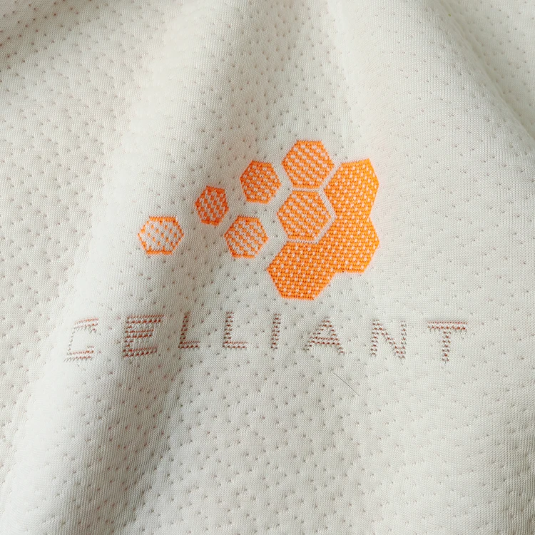High quality Celliant 100% polyester far-infrared self-heating fabric improves immune function knitted mattress fabric