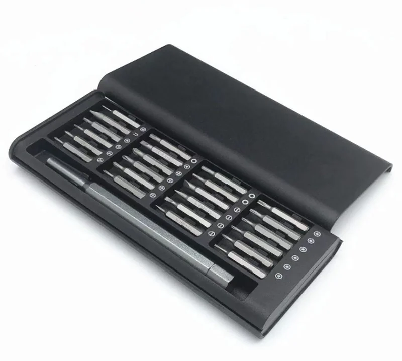 24-in-1 precision magnetic Screwdriver kit Mobile phone computer repair and disassembly tool box