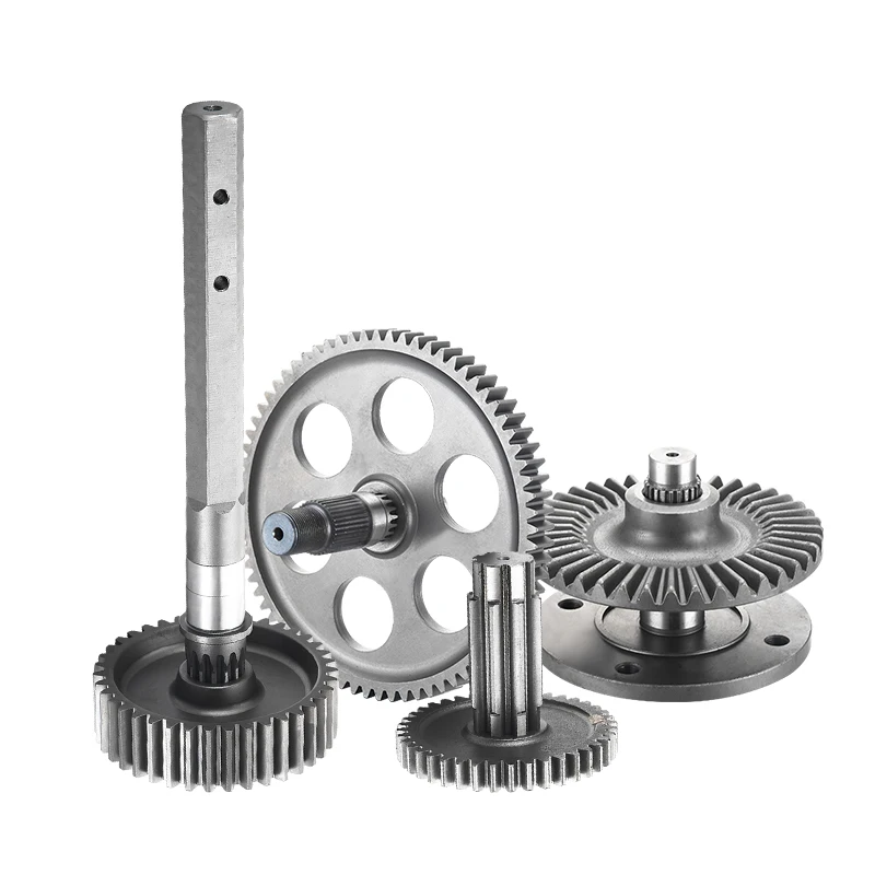 China made professional customized different shape spur gear and shaft