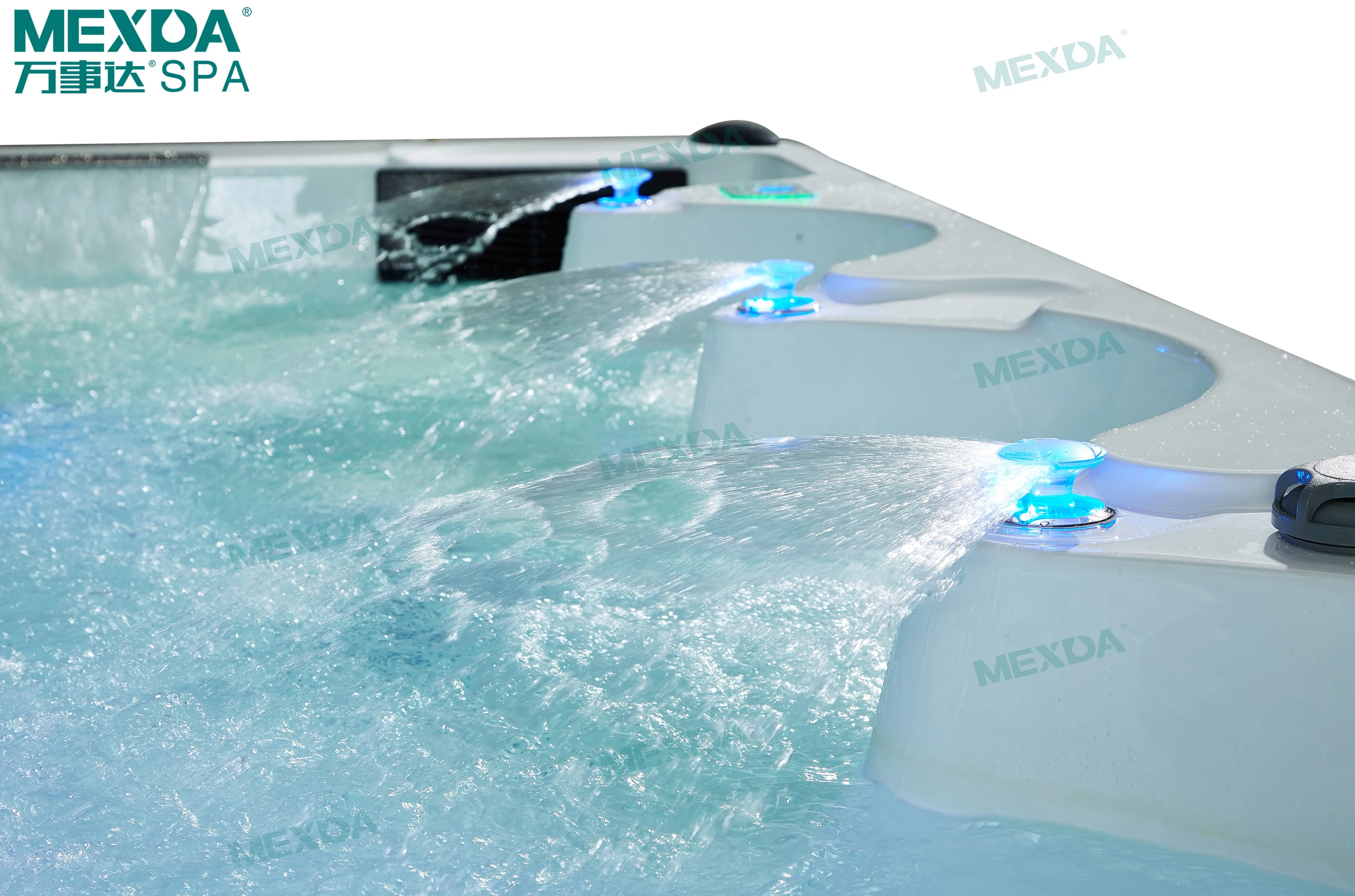 8 persons massage outdoor swim spa with pop-up TV WS-S04X