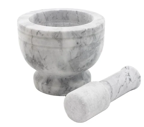 Mortar Hot Selling Grinding Crush marble Pestle and Mortar For Pepper Grind Spice and Nuts