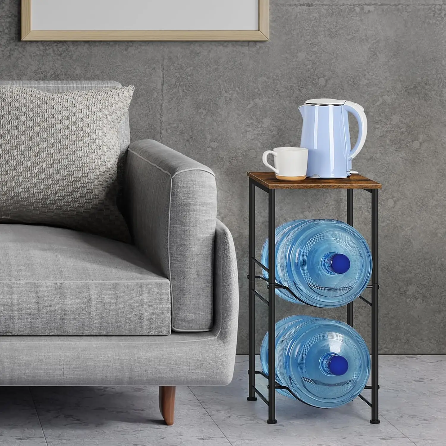 Двухуровневый держатель для бутылок с водой органайзер 5 галлонов