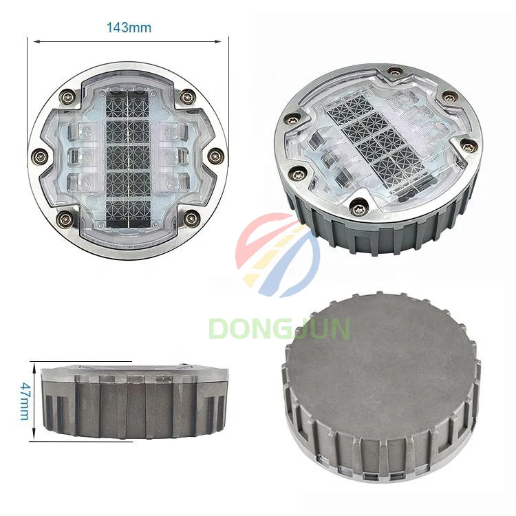 Italy ip68 cat eye road markers aluminum reflective solar led road stud
