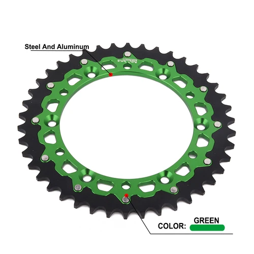 JFG Motorcycle RMZ250 KDX200 KDX250 KLX250 KLX450R KLX650 KX250 KX250F KX450F KX500 Dirt Bike Rear Chain Sprocket For Kawasaki