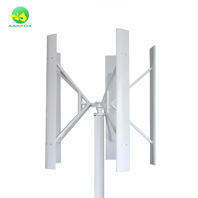 2023 New design clean power 50W-20KW Wind Turbine Vertical Wind Turbine 5pcs Blades Vertical Wind Turbine free energy