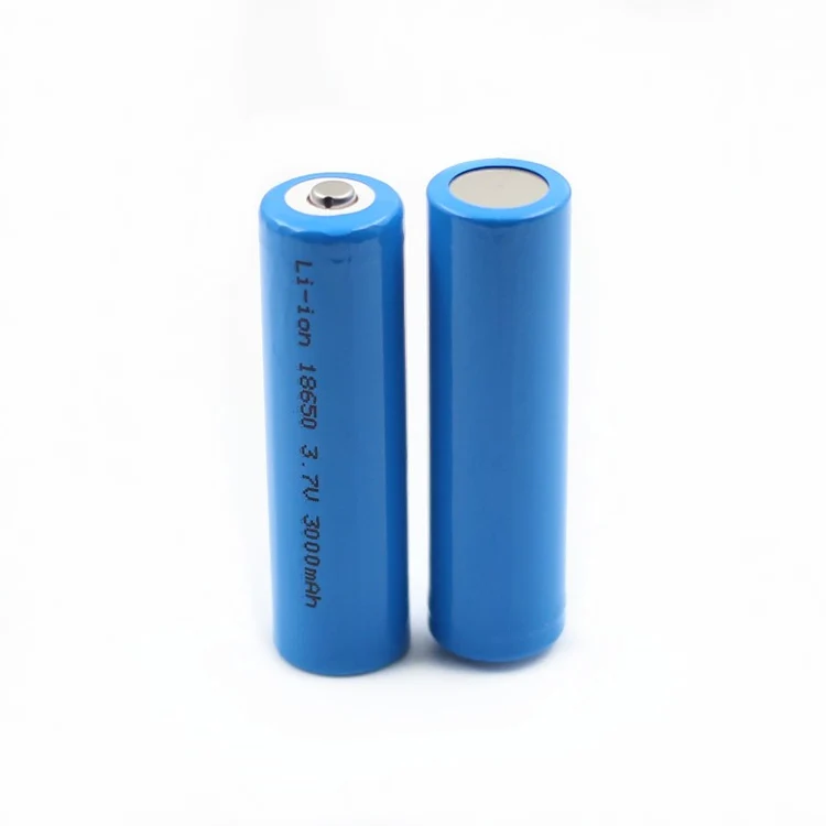 3.7V 3000mAh Rechargeable 18650 Li-ion Battery Cell Akku ICR18650 With Button Top