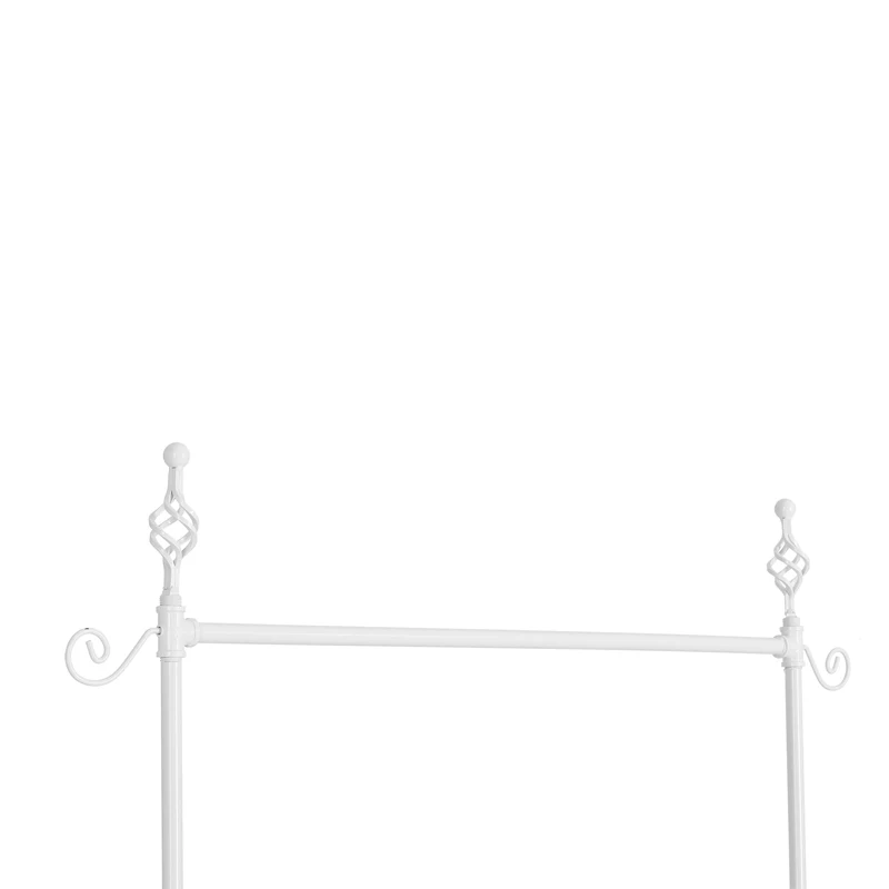 Newest Modern Style Metal Aluminum Height Adjustable Coat Clothes Rail Hanger Stand Drying Rack Hanging