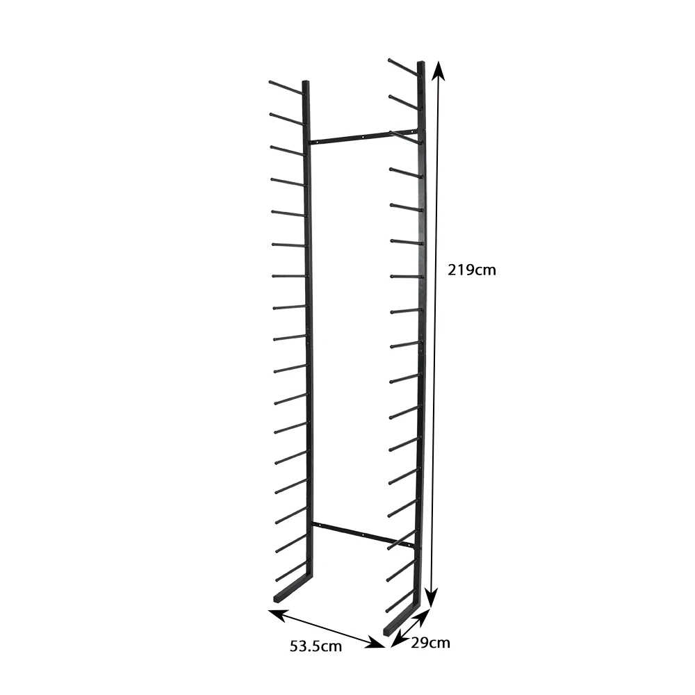 Large Capacity Metal Wall-Mounted Paper Rolls Display Rack Fabric Rolls Display Rack